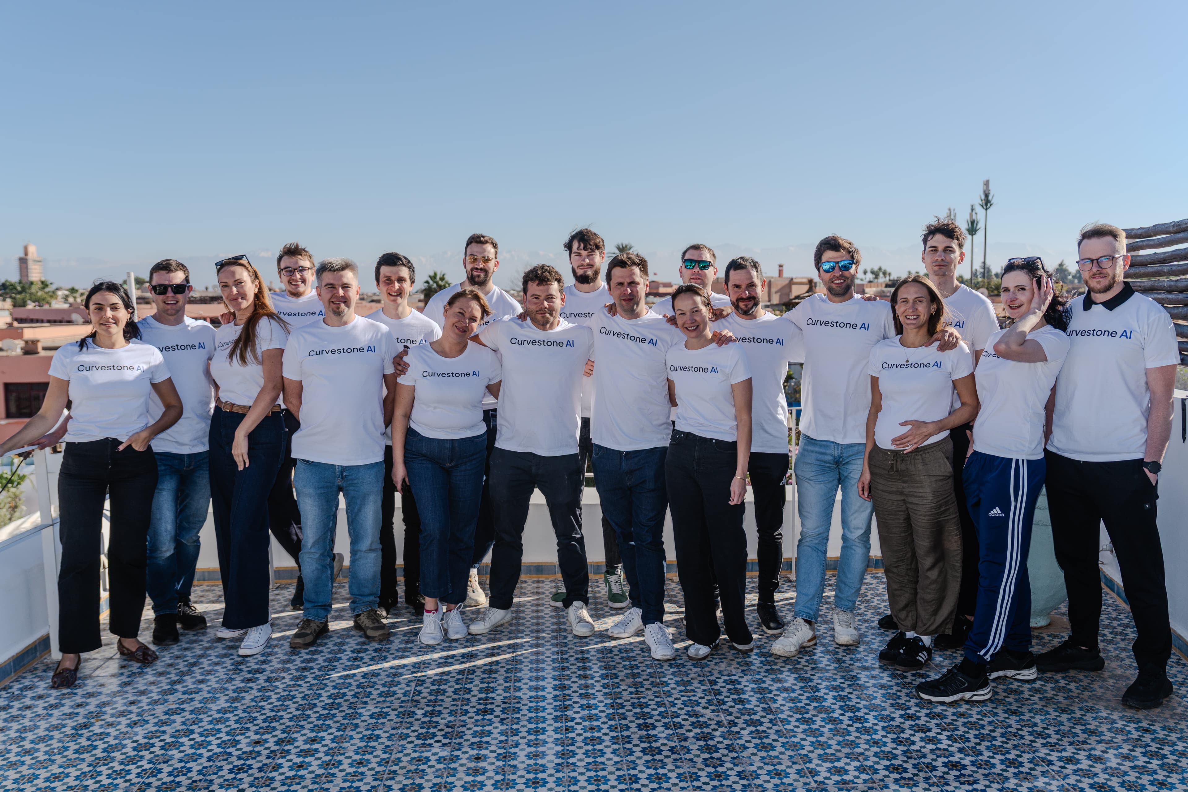 The Curvestone team on an offsite in Marrakech